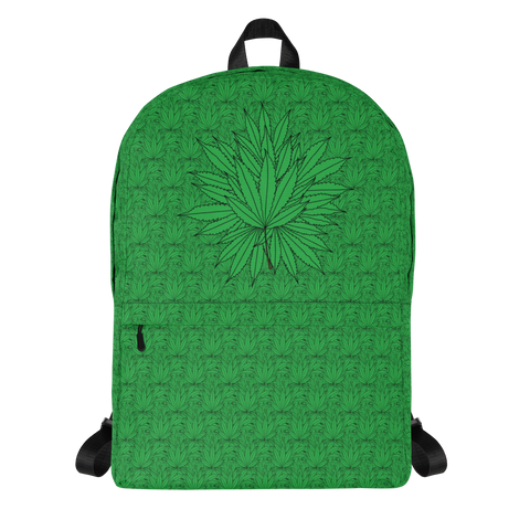 Marijuana Tree Star Motif Backpack