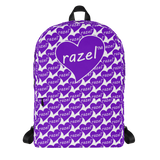 razel™ Purple Hearted Motif Backpack