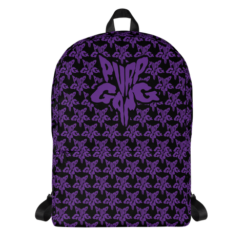 Purp Gang Rock Star Motif Backpack