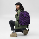 Purp Gang Rock Star Motif Backpack