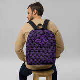 Purp Gang Rock Star Motif Backpack