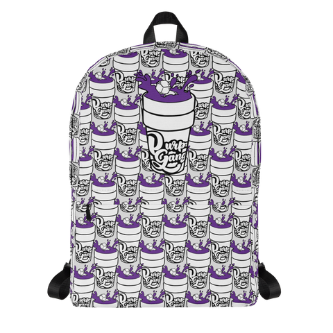 Purp Gang Double Cup Motif Backpack