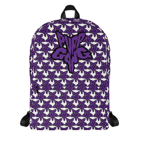 Purp Gang Rock Star Motif Backpack