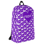 razel™ Purple Hearted Motif Backpack