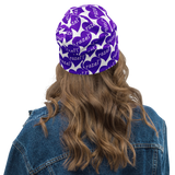 razel™ Purple Hearted Motif Beanie