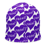 razel™ Purple Hearted Motif Beanie