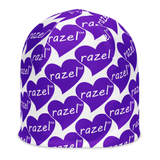 razel™ Purple Hearted Motif Beanie