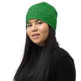 Marijuana Tree Star Motif Beanie