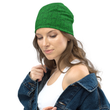 Marijuana Tree Star Motif Beanie