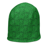 Marijuana Tree Star Motif Beanie