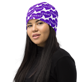 razel™ Purple Hearted Motif Beanie