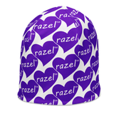 razel™ Purple Hearted Motif Beanie