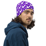 razel™ Purple Hearted Motif Beanie