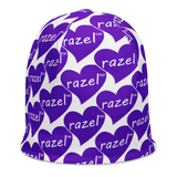 razel™ Purple Hearted Motif Beanie