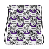 Purp Gang Double Cup Motif Drawstring Bag