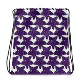 Purp Gang Rock Star Motif Drawstring Bag