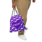 razel™ Purple Hearted Motif Drawstring Bag