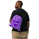 razel™ Purple Hearted Motif Drawstring Bag