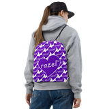 razel™ Purple Hearted Motif Drawstring Bag