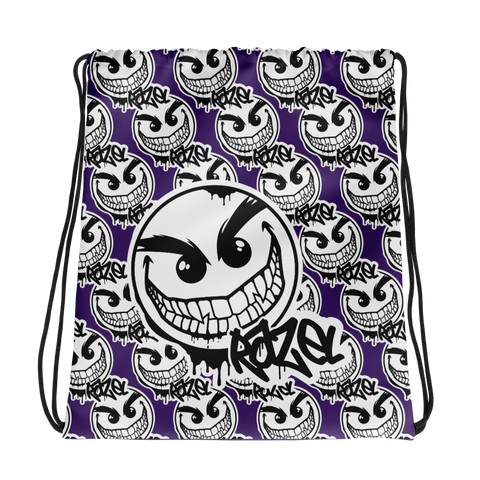 razel™ Gang Drip Face Motif Drawstring Bag