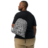 razel™ Face QR Code Motif Drawstring Bag