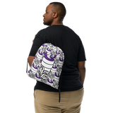 Purp Gang Double Cup Motif Drawstring Bag