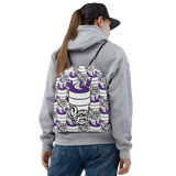 Purp Gang Double Cup Motif Drawstring Bag