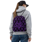 Purp Gang Rock Star Motif Drawstring Bag