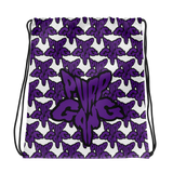 Purp Gang Rock Star Motif Drawstring Bag