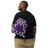 Purp Gang Rock Star Motif Drawstring Bag