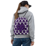 Purp Gang Rock Star Motif Drawstring Bag