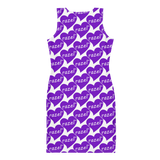 razel™ Purple Hearted Motif Classy Dress