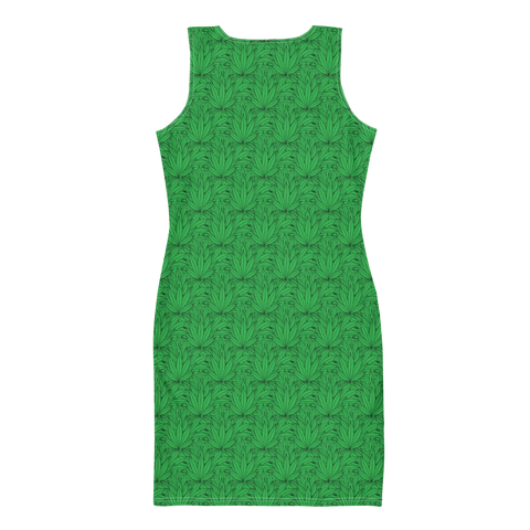 Marijuana Tree Star Motif Classy Dress