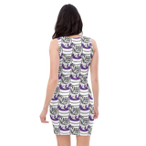 Purp Gang Double Cup Motif Classy Dress