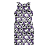 razel™ Gang Drip Face Motif Classy Dress