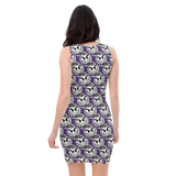 razel™ Gang Drip Face Motif Classy Dress