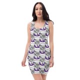 Purp Gang Double Cup Motif Classy Dress