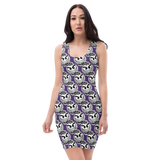 razel™ Gang Drip Face Motif Classy Dress