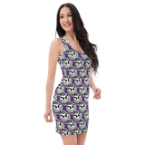 razel™ Gang Drip Face Motif Classy Dress