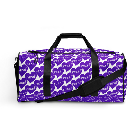 razel™ Purple Hearted Motif Duffle Bag