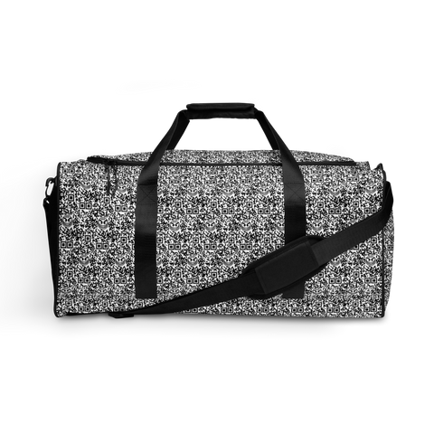 razel™ Face QR Code Motif Duffle Bag