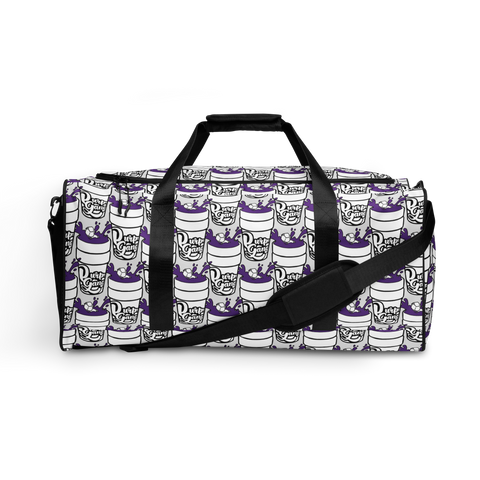 Purp Gang Double Cup Motif Duffle Bag