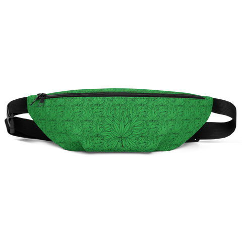 Marijuana Tree Star Motif Fanny Pack