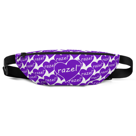 razel™ Purple Hearted Motif Fanny Pack