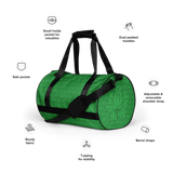 Marijuana Tree Star Motif Gym Bag