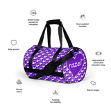 razel™ Purple Hearted Motif Gym Bag