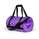 razel™ Purple Hearted Motif Gym Bag