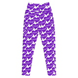 razel™ Purple Hearted Motif Pocket Leggings