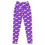 razel™ Purple Hearted Motif Pocket Leggings