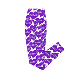 razel™ Purple Hearted Motif Pocket Leggings